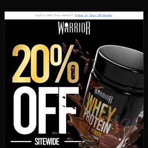 📣 Take 20% Off - Shop Warrior Now!