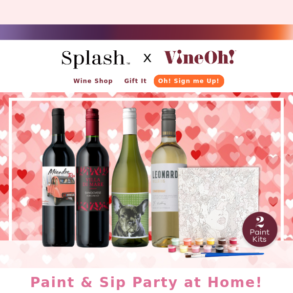 NEW ON GROUPON: A Paint & Sip Party in a Box!