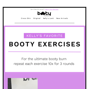 It's booty building season 🍑💜