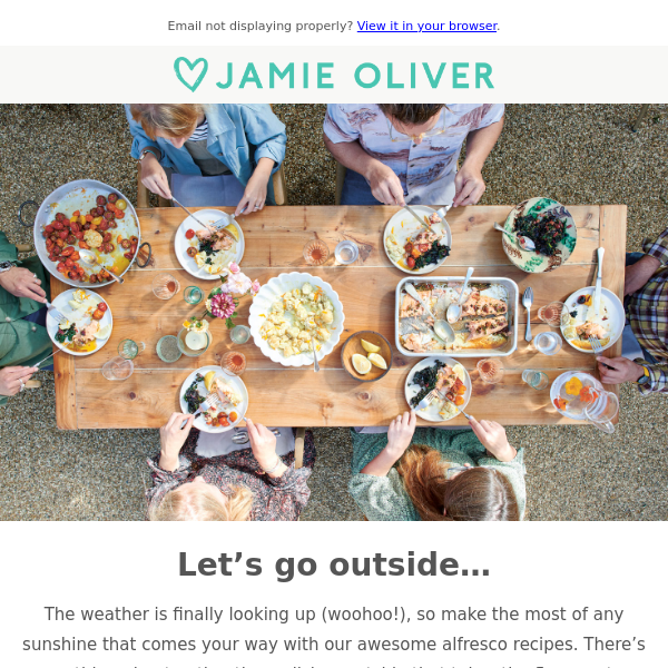 Bring the sunshine with Jamie’s alfresco recipes ☀️