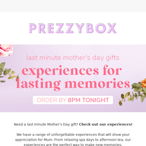 Last minute Mother's Day gifts!