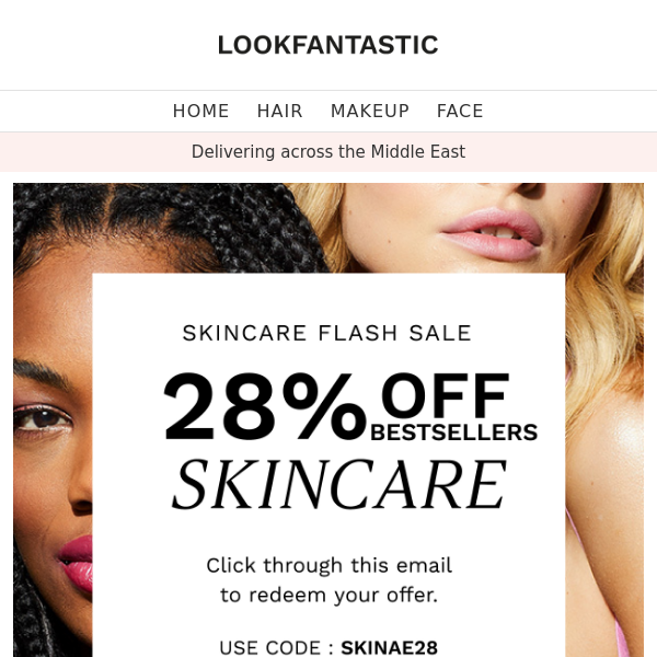 Skincare Flash 🌸 28% Off