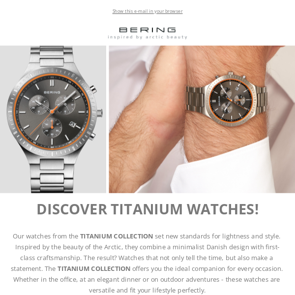 Get your titanium watch!😍