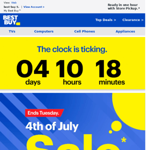 Our big 4th of July Sale begins today. Save on great tech starting now.