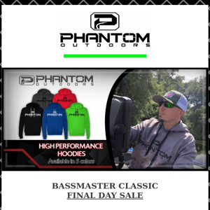 SALE ENDS TONIGHT - Bassmaster Classic Final Day Sale!