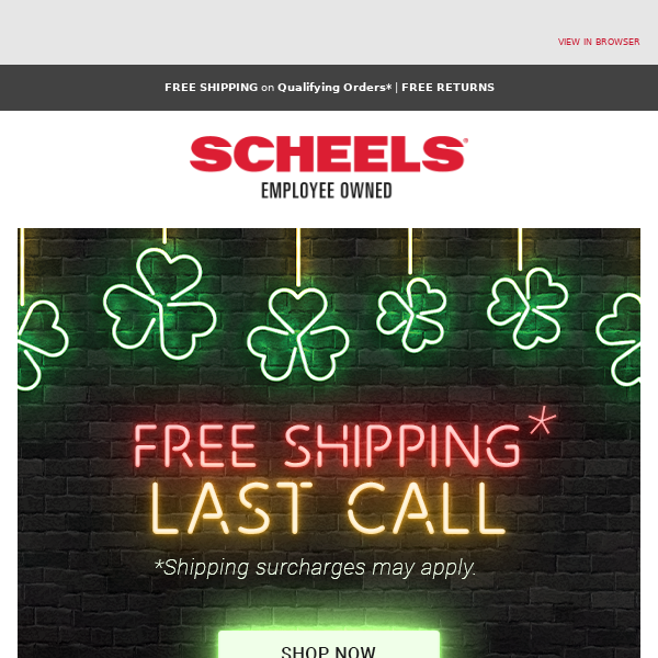 ☘️ Last Call: Free Shipping* Ends Soon! - SCHEELS