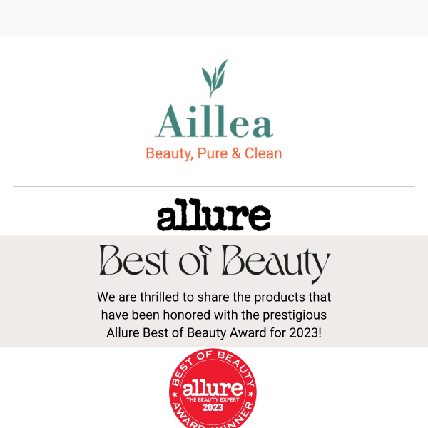 Allure Best Of Beauty Winners 🏆