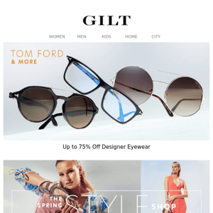 Tom Ford & More Eyewear Up to 75% Off