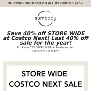 40% OFF COSTCO NEXT IS BACK! 🎁