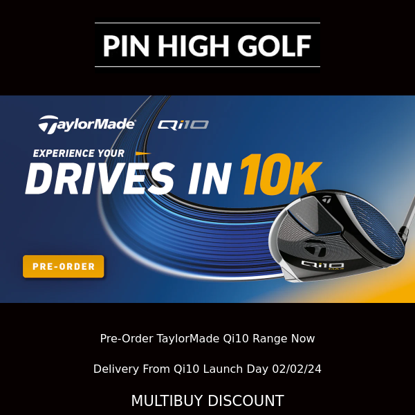 Pre Order New TaylorMade Qi10 Woods & Irons!