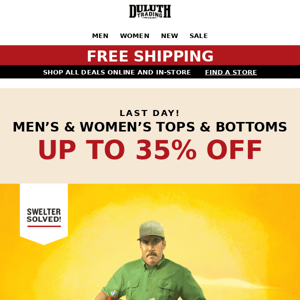 CLEARANCE Up To 70% OFF! - Duluth Trading Company
