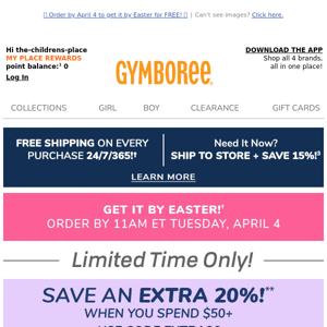 SITEWIDE: UP TO 60% OFF + FREE DEILVERY BY EASTER!