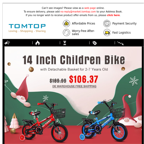 Get a exquisite Christmas gift for your kids | Children Bike On Sale🚲, 24-Hour Fast Delivery!!📦🏃🏼‍♂️