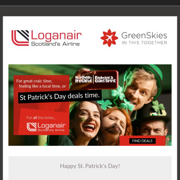 St Patrick's Day deals time!