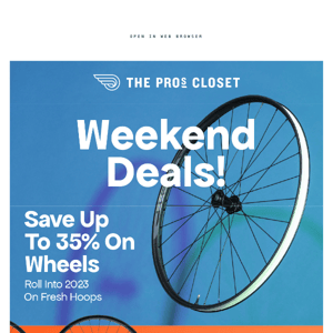 Weekend deals: Save up to 35% on wheels!