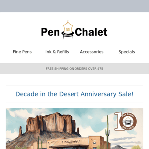 Pen Chalet Exclusives, New Items and more...