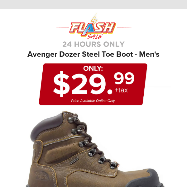 🔥  24 HOURS ONLY | AVENGER WORK BOOT | FLASH SALE