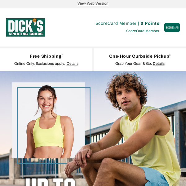 DSG Women's Apparel - Up to 25% Off  Curbside Pickup Available at DICK'S