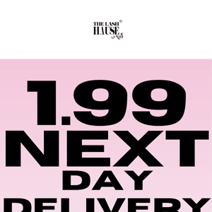 Next Day Delivery Only £1.99