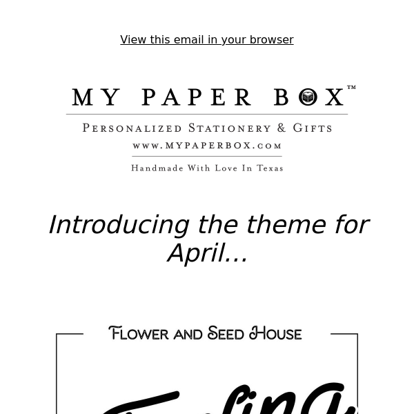 Spoiler Alert.... April Theme inside