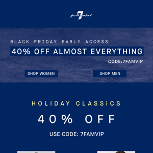 Holiday Classics Currently 40% off