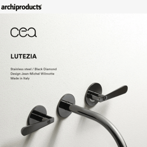 Lutezia taps by Ceadesign: technological innovation and classic inspiration