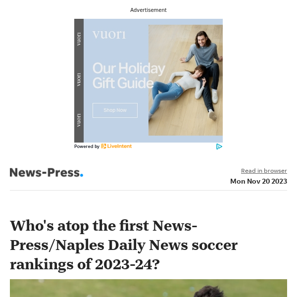 Top Stories: Who's atop the first News-Press/Naples Daily News soccer rankings of the 2023-24 season?