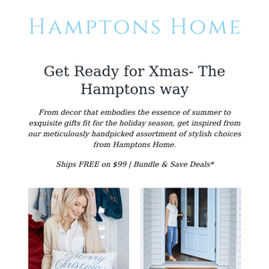 ❄️ Our Top Hampton Inspired Picks for Your Home This Holiday Season