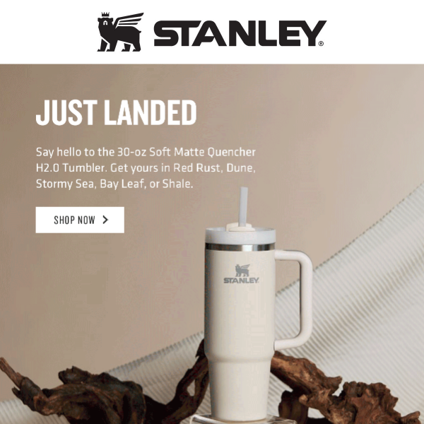 NEW Stanley 40 oz Tumbler With Handle THE Quencher H2.0 Flowstate SOFT MATTE  Stormy Sea 