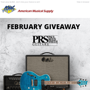 Enter Now for Your Chance to Win This Great Paul Reed Smith Guitar Rig!