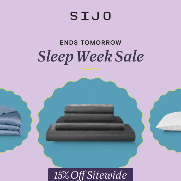ENDS SOON: 15% OFF Sitewide