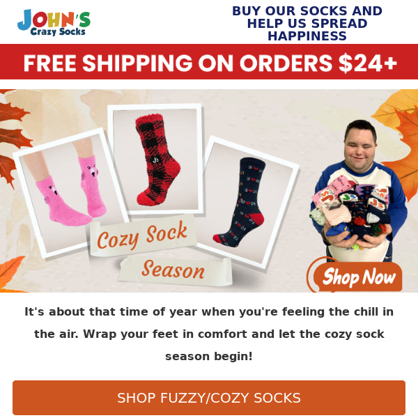 Snuggle Up: It's Sock Season! - John's Crazy Socks
