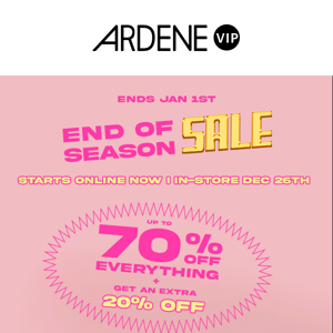 END OF SZN SALE IS ONLINE NOW! ⚠️UP TO 70% OFF + EXTRA 20%