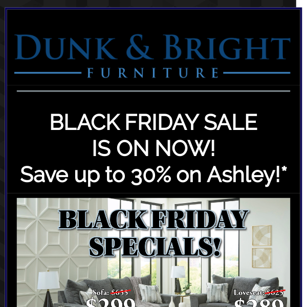 BLACK FRIDAY SALE ON NOW!