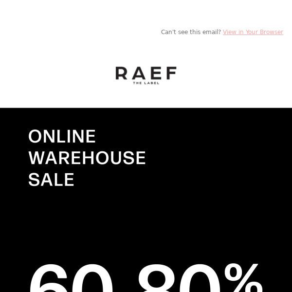 SALE ON NOW | Shop 60-80% OFF