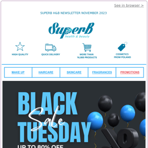 🔥Superb Health & Beauty Black Tuesday exceptional prices ‼️ 30%, 40%, 60%, 80% OFF
