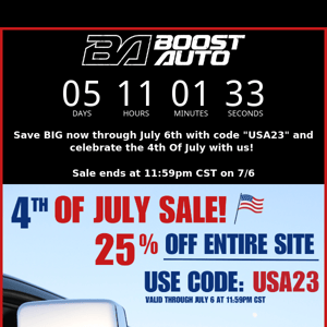 🚨 25% Off Is Here - 4th Of July Sale