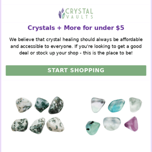 Crystals for under $5