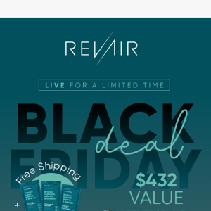 Grab $83 off RevAir - Black Friday Exclusive