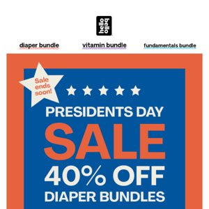 Don’t miss out! Get 40% off for Presidents Day!