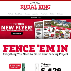 Everything You Need To Finish Your Fencing Project