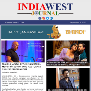 IndiaWest: Today's News, 6 September 2023