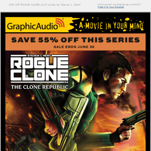 55% Off ROGUE CLONE sci-fi series by Steven L. Kent