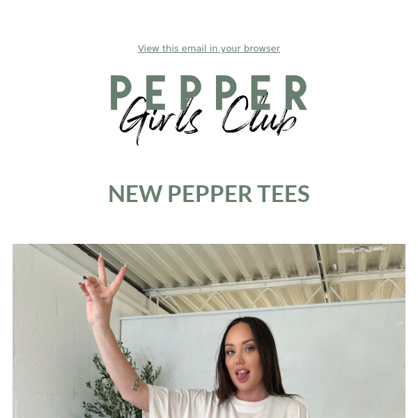 Now Landed: The New Pepper Tees!