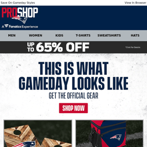Up To 65% Off Gear | Look The Part For Game Time