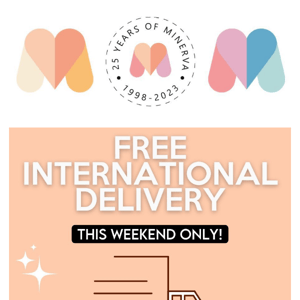 Get free delivery worldwide on all orders! 💥