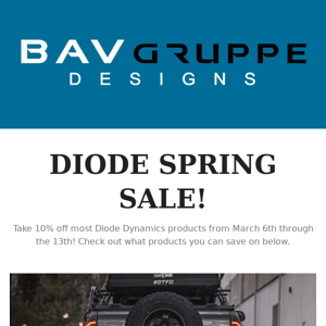 Diode Spring Sale!