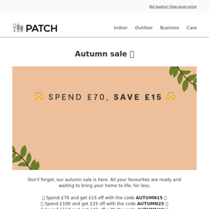 Our autumn sale is here 🚨