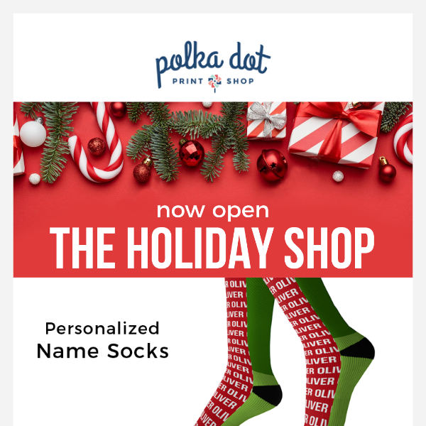 Now Open: The Personalized Holiday Shop 🎁