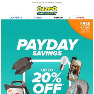 Pocket Savings Of Up To 20% Off This Payday!